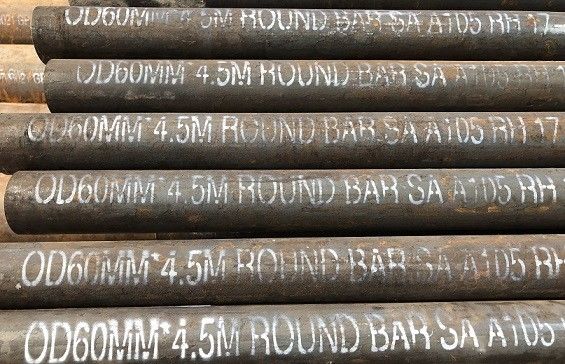 A105 Hot Rolling Carbon Steel Forged Round Bar For Pipe Making And Forgings