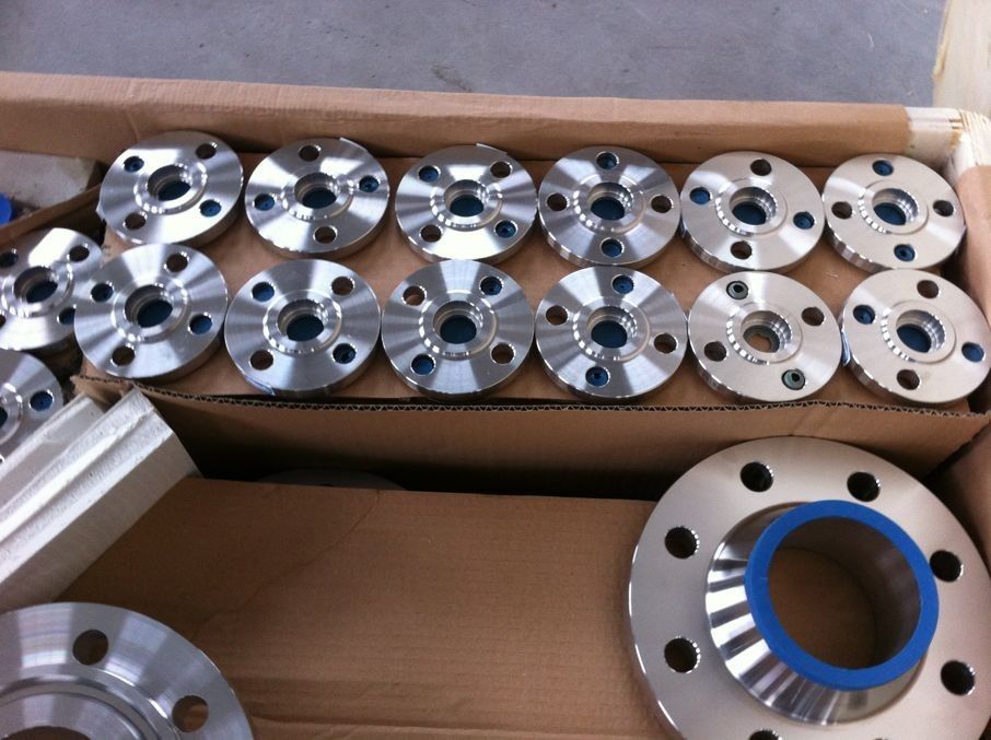 S32750 150# 3'' S40S Weld Neck Pipe Flanges For Desalination Plant